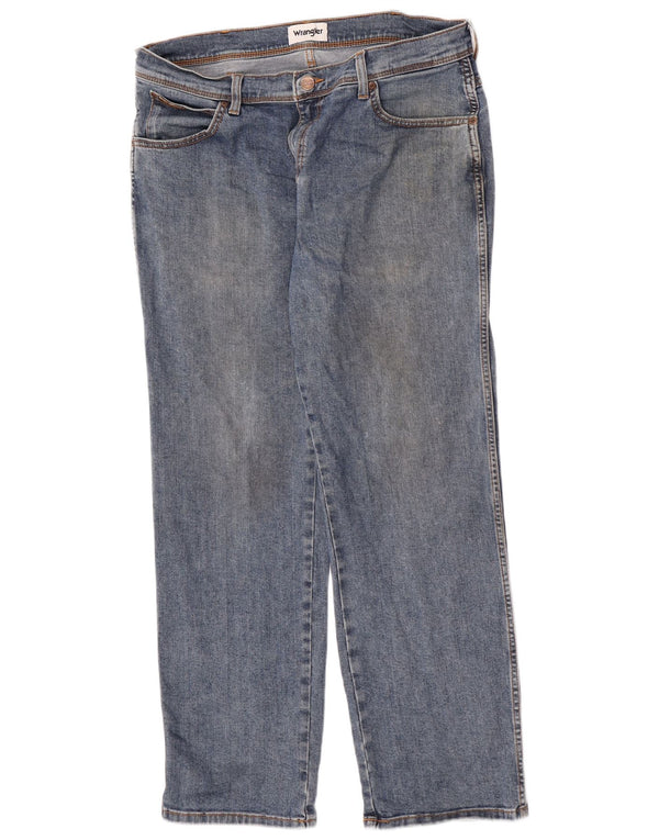 Męskie jeansy Wrangler Texas Straight W36 L30 Niebieskie bawełniane