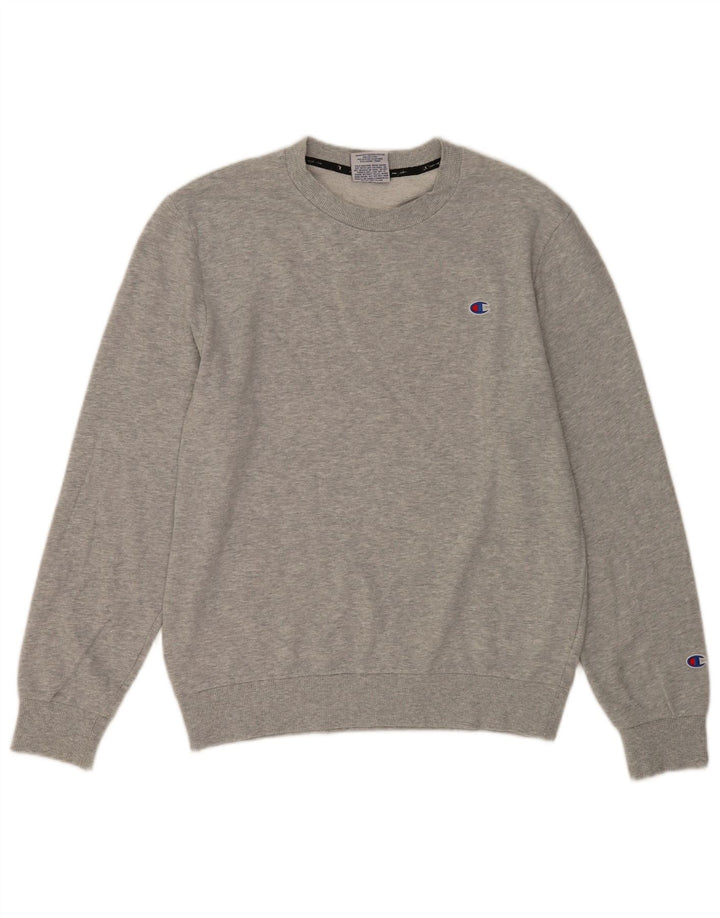 Sweter męski Champion, średnioszary, bawełniany w cętki