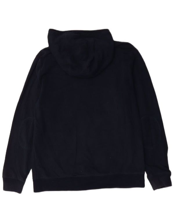 Crew Clothing Męski sweter z kapturem i zamkiem XL, granatowy, bawełniany