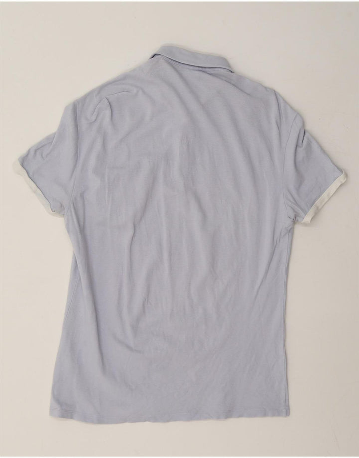 Męska koszulka polo Trussardi Jeans, średnia niebieska, bawełniana
