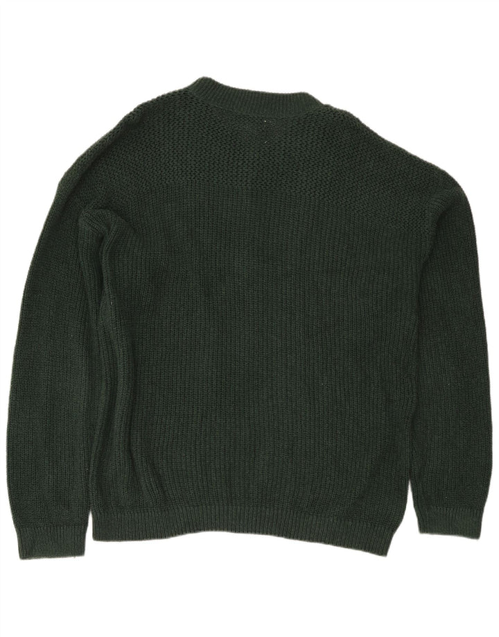 Męski sweter zapinany na guziki Eddie Bauer, duży, zielony, bawełniany