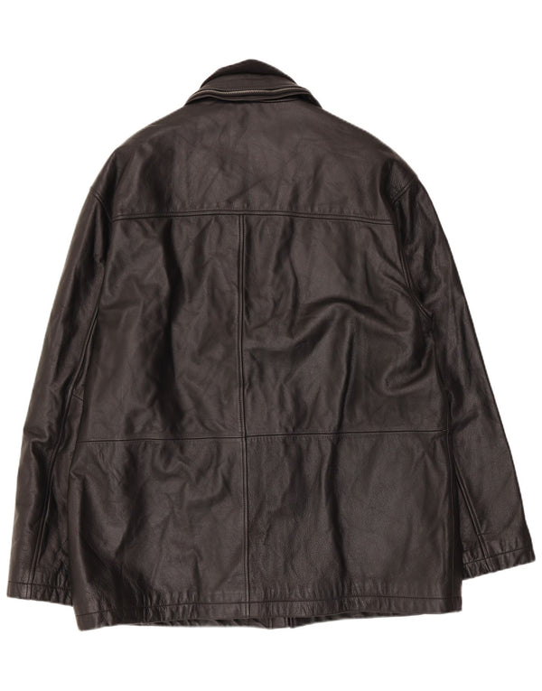 Męska kurtka skórzana Kartel UK 42 XL czarna