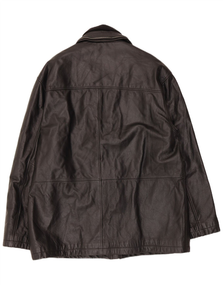 Męska kurtka skórzana Kartel UK 42 XL czarna