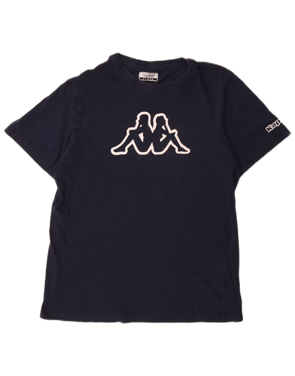 Kappa Mens Graphic T-Shirt Top Large Navy Blue