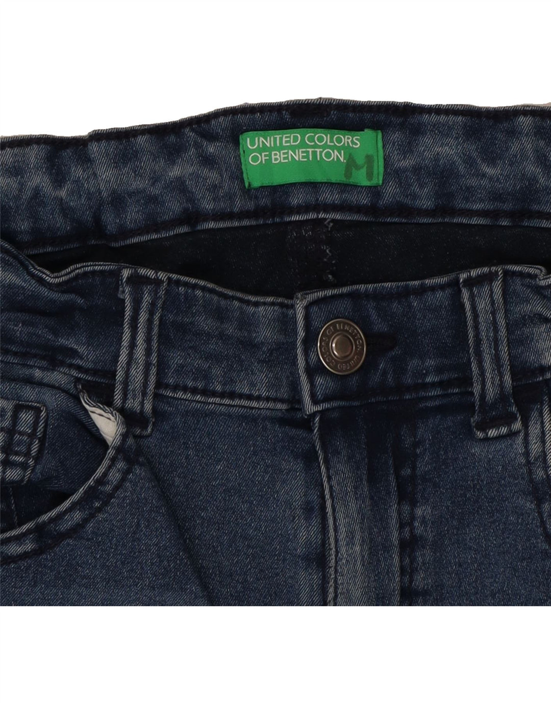 BENETTON Boys Slim Jeans 11-12 Years Medium W26 L26 Blue Vintage Benetton and Second-Hand Benetton from Messina Hembry 