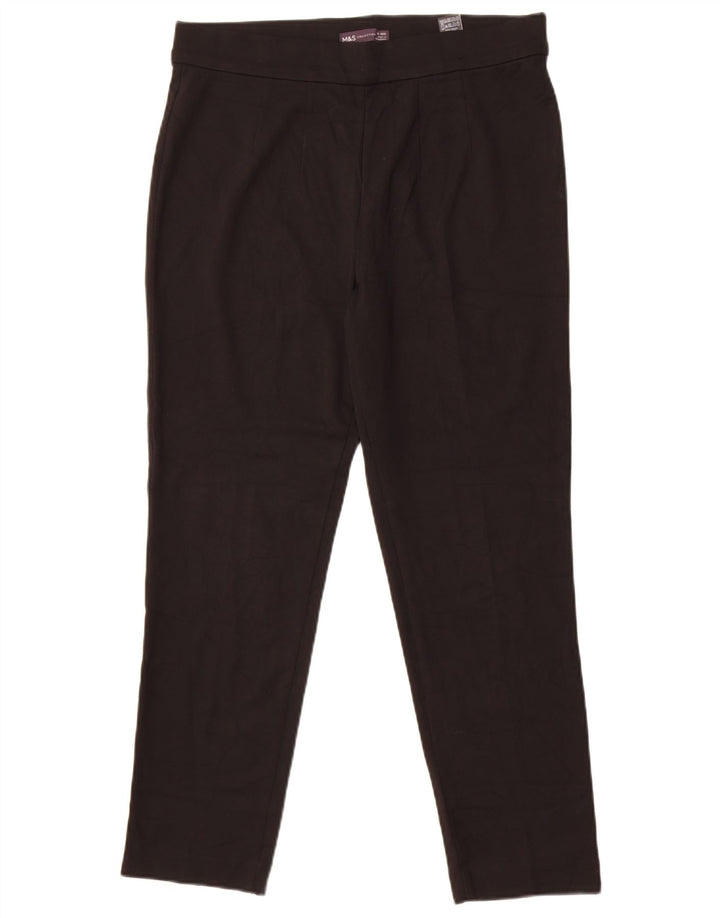 Legginsy damskie Marks & Spencer UK 14, duże, czarne, wiskozowe