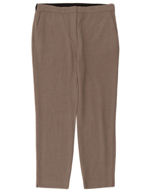 Damskie spodnie chino z wysokim stanem Zara, duże W30 L27, beżowy blok kolorów