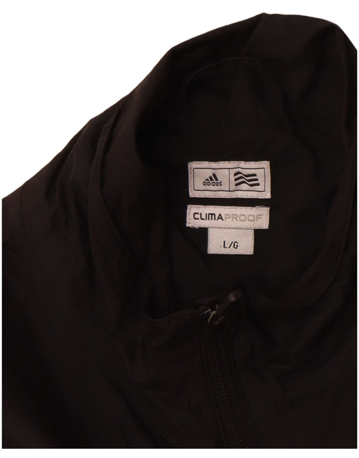 Adidas Męska kurtka dresowa Clima Proof, duża, czarna