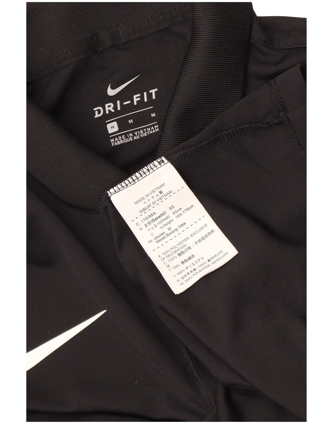 Męska koszulka polo Nike z grafiką, średni czarny poliester