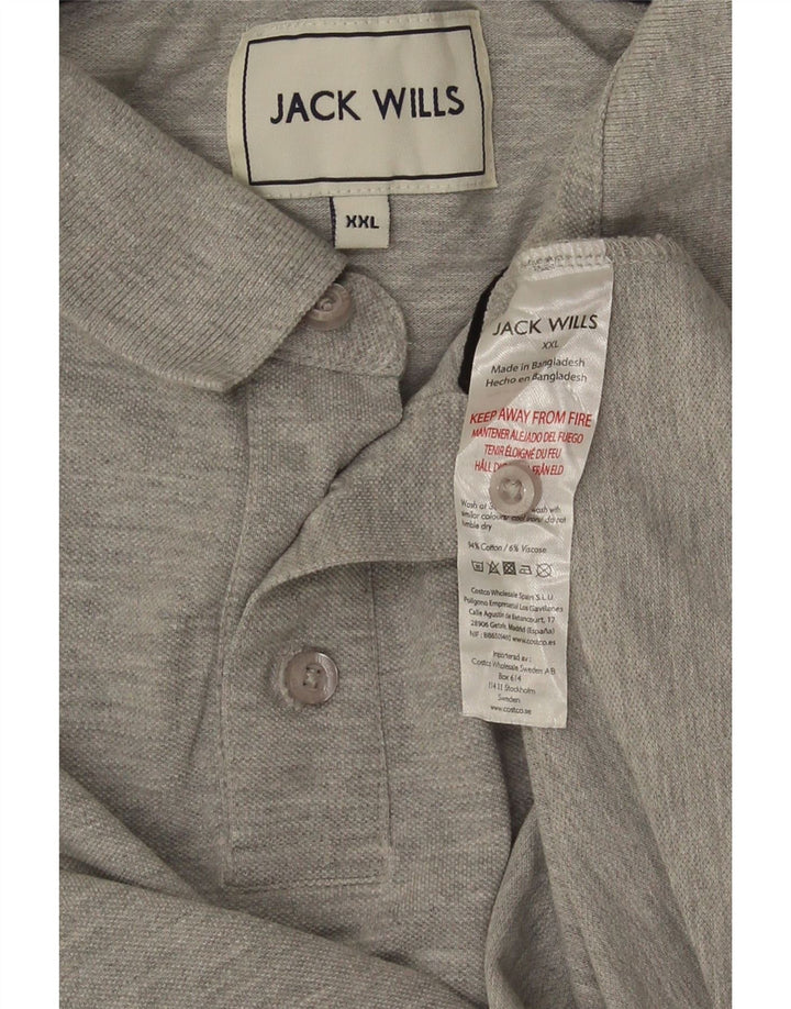 Męska koszulka polo Jack Wills 2XL, szara bawełna