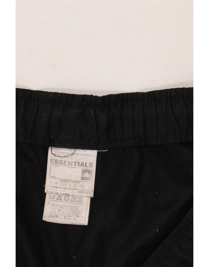 Męskie spodenki sportowe ADIDAS Climalite, duże, czarne, poliestrowe