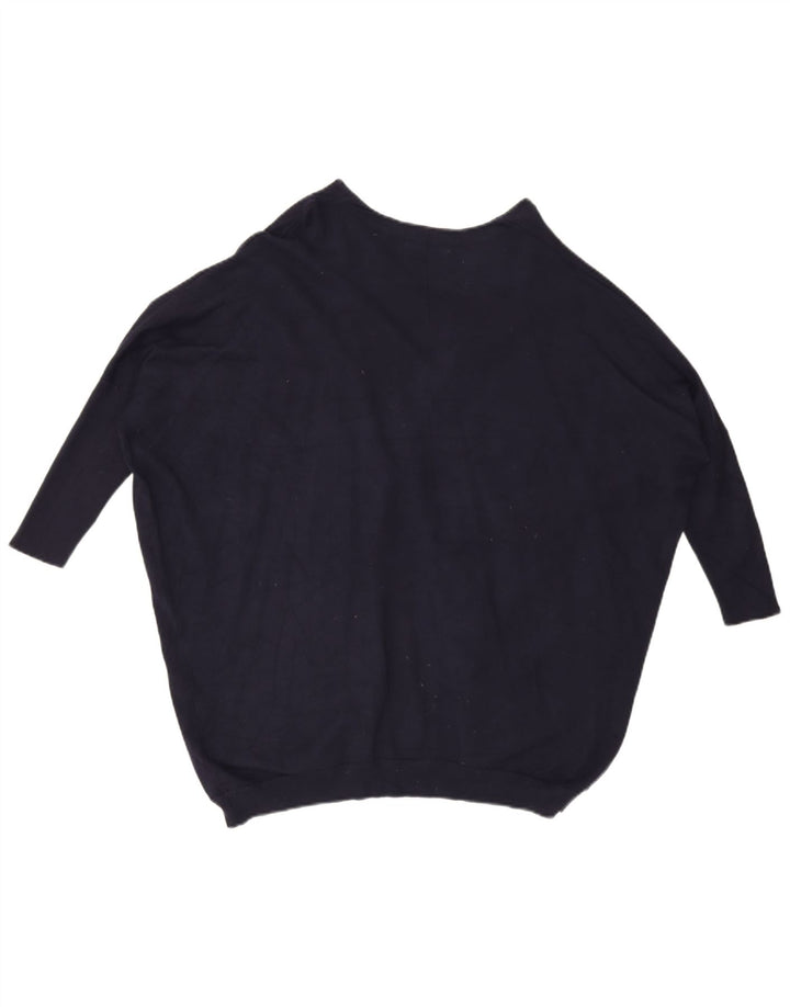 Sweter damski Zara Batwing Oversize Cardigan UK 14 Średni granatowy