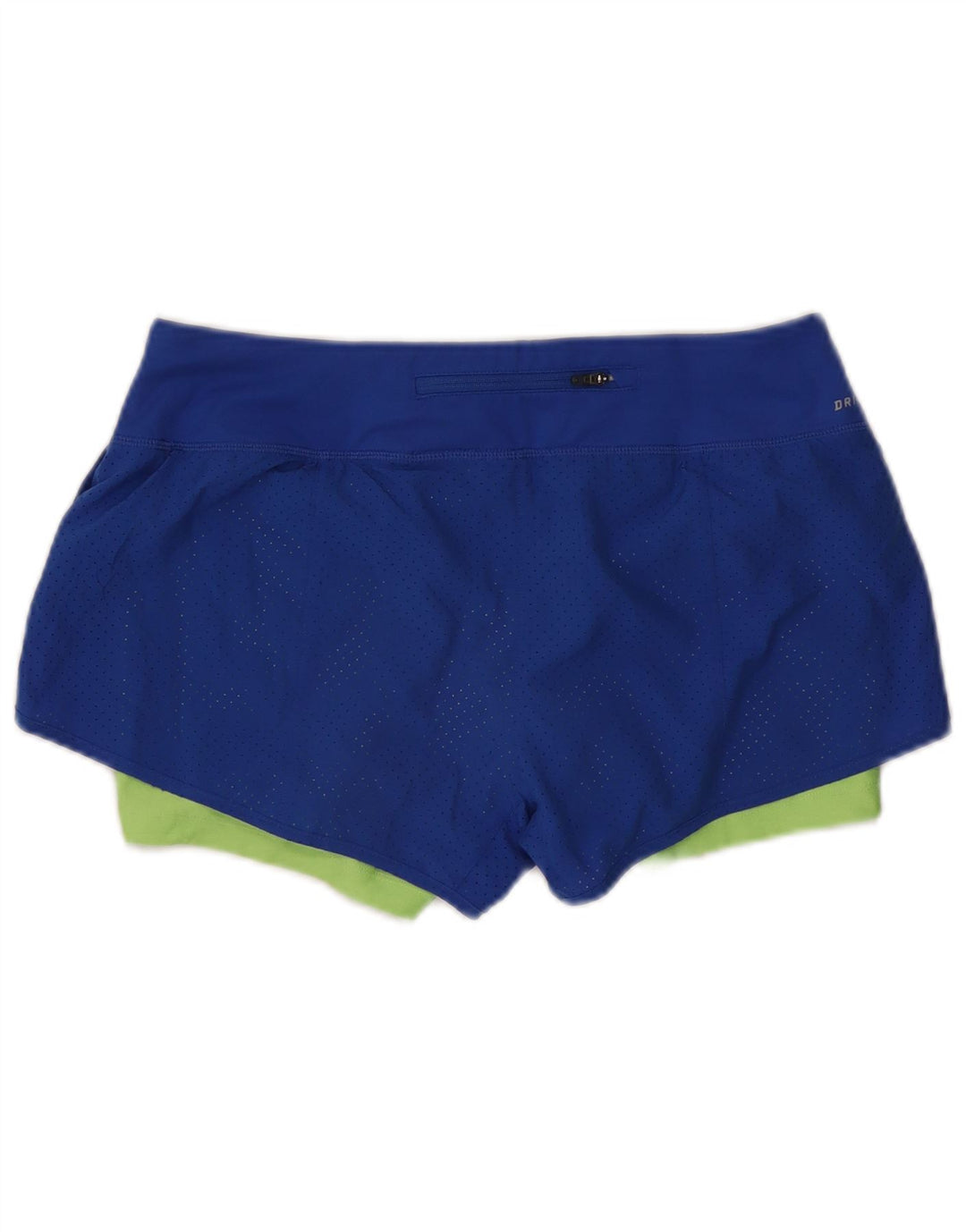 Damskie spodenki sportowe Nike Dri Fit UK 14, poliester w kolorze średniego niebieskiego