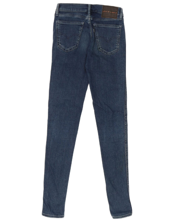 Damskie jeansy Levi's Line 8 Skinny W23 L30 Niebieska bawełna
