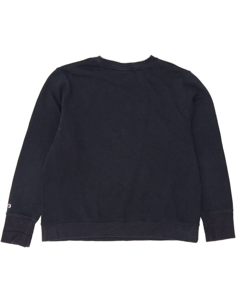 CHAMPION Womens George Washington Sweatshirt Jumper UK 20 2XL Navy Blue Vintage Champion and Second-Hand Champion from Messina Hembry 