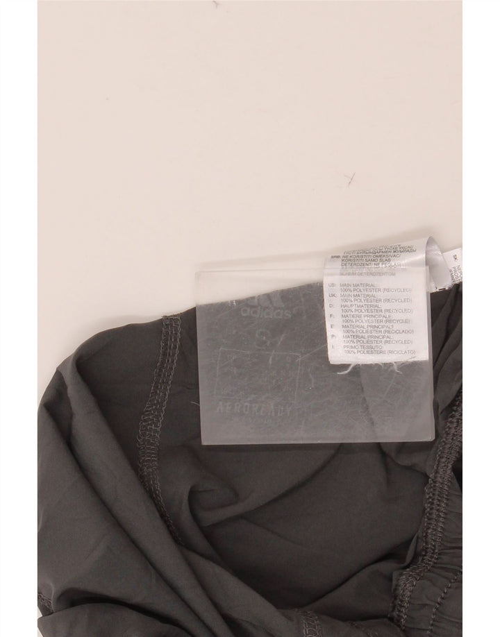 Damskie spodenki sportowe ADIDAS Aeroready UK 8, małe, szare, poliestrowe