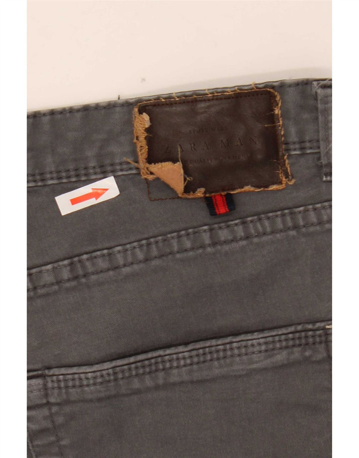 Męskie jeansy slim fit Zara EU 44 Large W34 L29 Szara bawełna