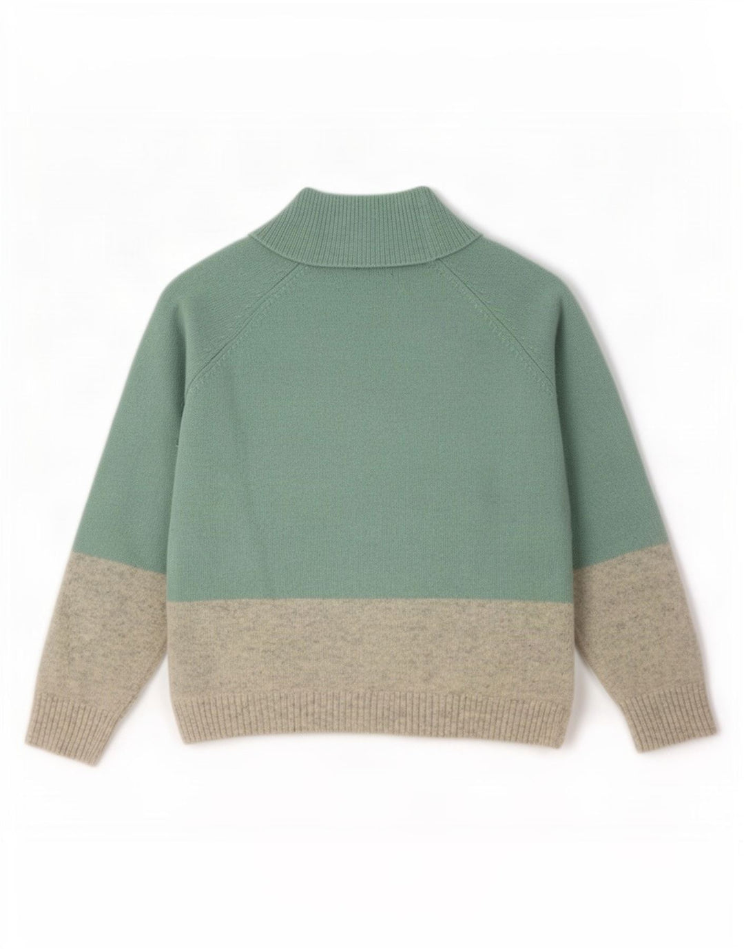 Sweter damski Fat Face z golfem UK 14, duży, turkusowy