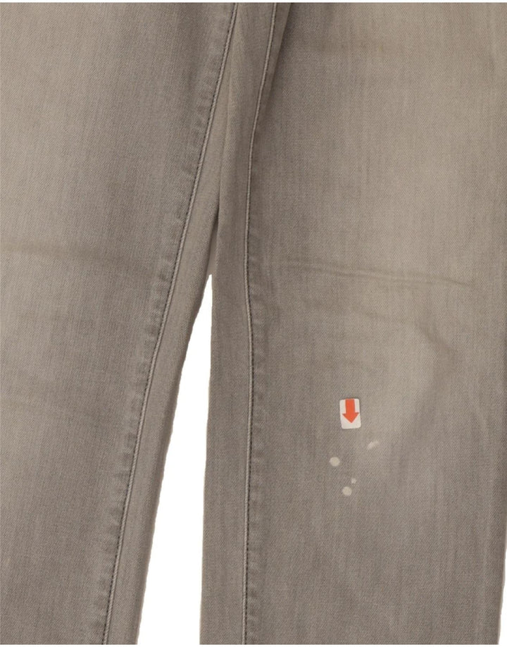TRUSSARDI Womens Tapered Jeans W28 L31 Grey Cotton Vintage Trussardi and Second-Hand Trussardi from Messina Hembry 
