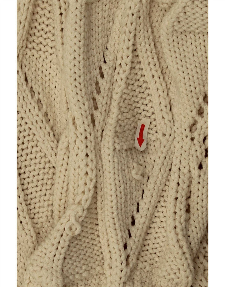 Sweter damski Zara UK 14, średni beż, bawełna