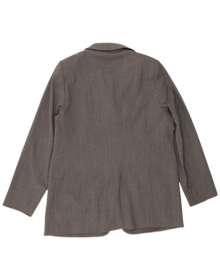 Damska marynarka Marina Rinaldi zapinana na 3 guziki, rozmiar 25, duży, szary poliester