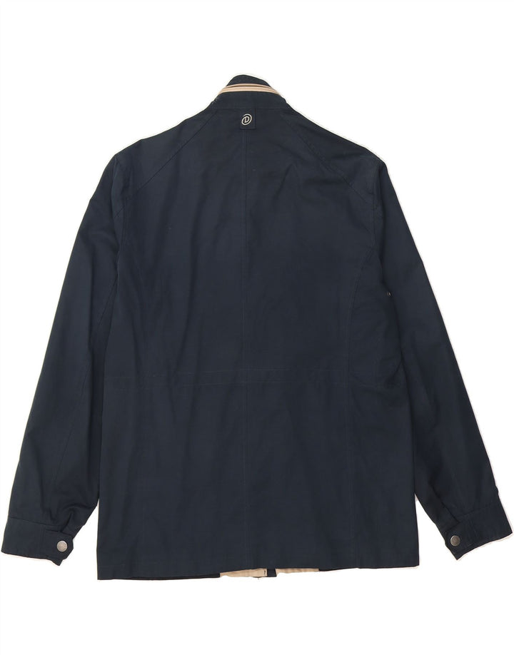 DOUGLAS Mens Bomber Jacket UK 38 Medium Navy Blue Polyester Vintage Douglas and Second-Hand Douglas from Messina Hembry 