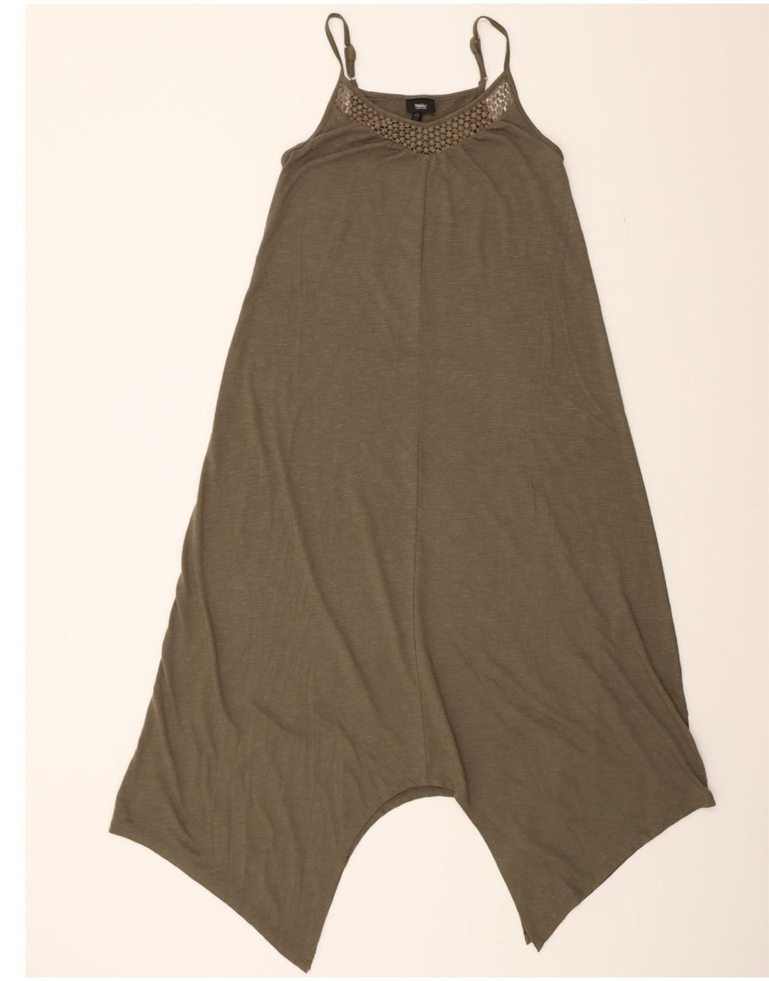 MOSSIMO Womens Slip Dress UK 6 XS Khaki Polyester Vintage Mossimo and Second-Hand Mossimo from Messina Hembry 