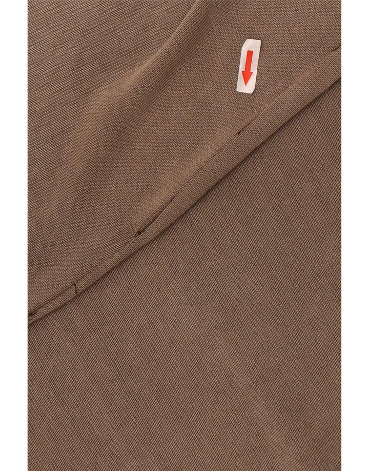 Marlboro Classics Męski sweter z dekoltem w kształcie litery V, XL, khaki, w paski