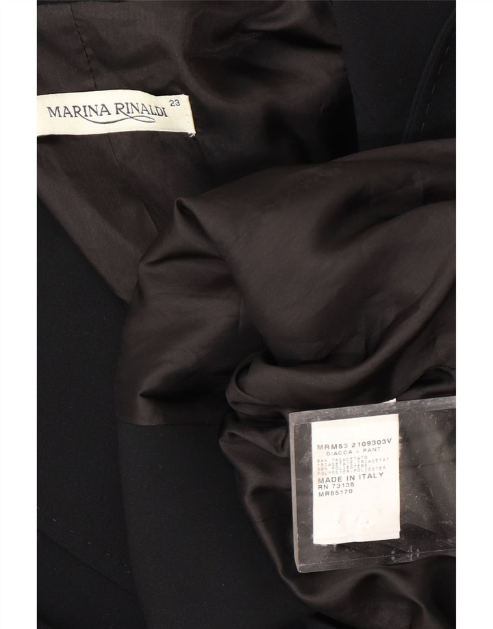 MARINA RINALDI Damska marynarka zapinana na 1 guzik, rozmiar 23, średnia czarna