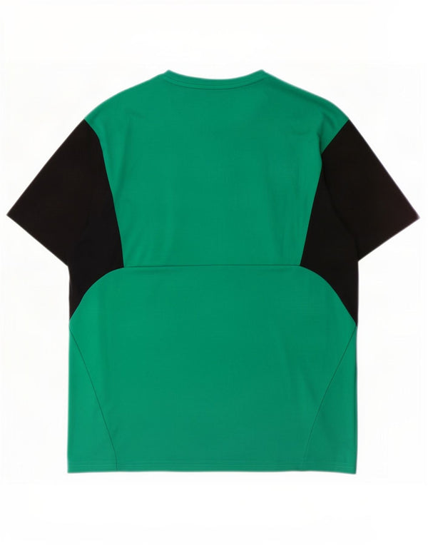 Męski T-shirt Puma Cliftonville FC, duży, zielony, z blokami kolorów, poliester