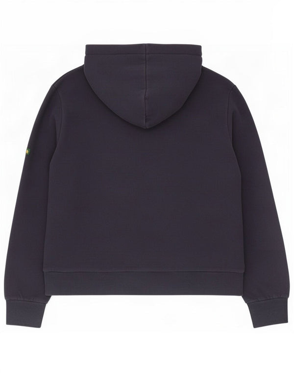 Damski sweter z kapturem Superdry Graphic UK 14, duży, granatowy, bawełniany