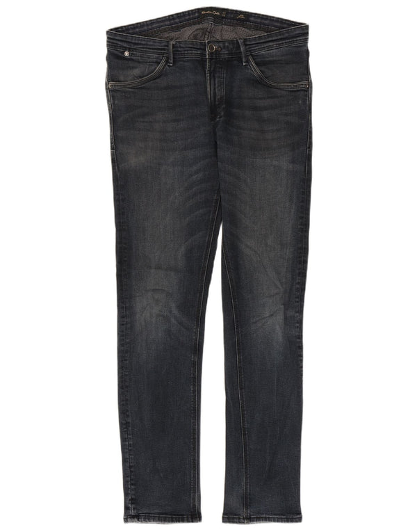 Jeansy męskie Massimo Dutti EU 42 Large W32 L32 Granatowa bawełna