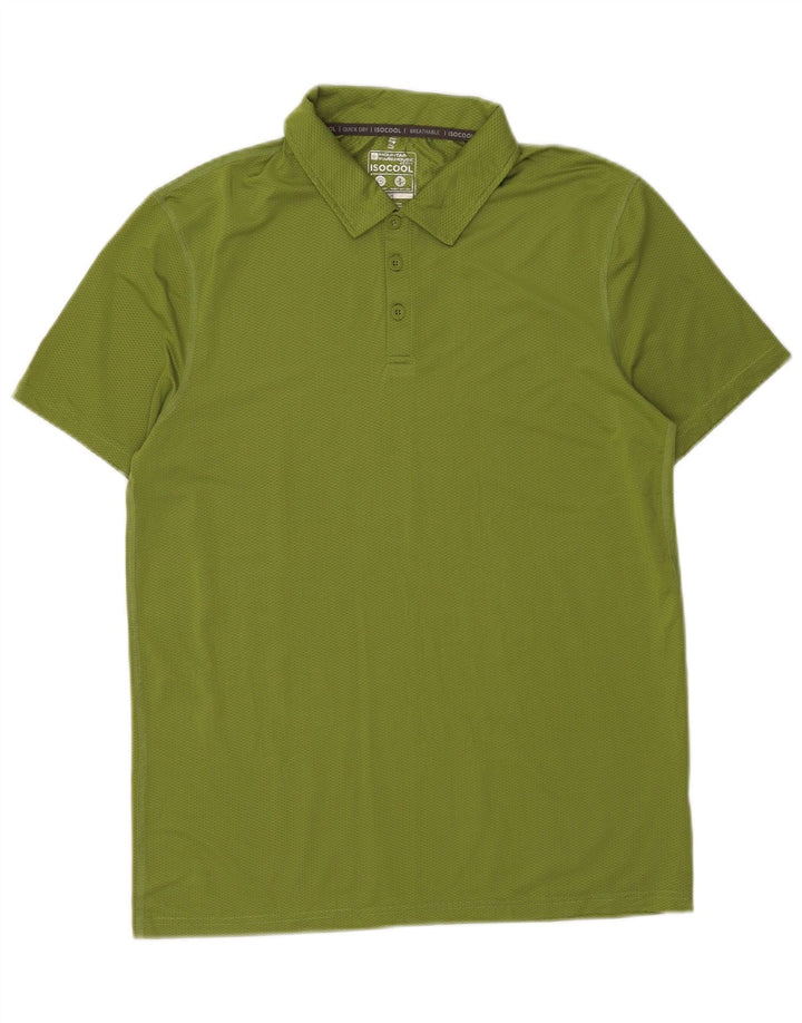 Męska koszulka polo Mountain Warehouse w kolorze średniozielonym