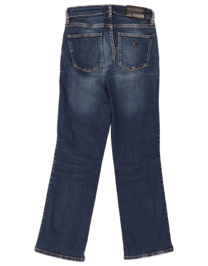 Damskie dżinsy Guess Curvy Straight W24 L26 Niebieskie bawełniane