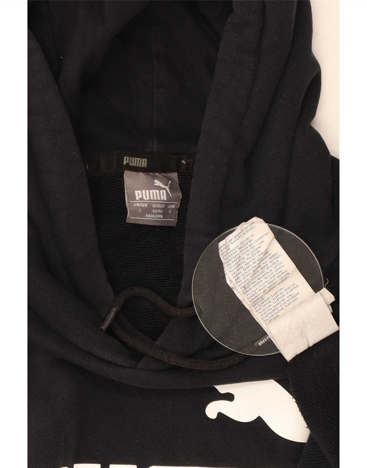 Męski sweter z kapturem Puma z grafiką, duży, czerwony, bawełniany