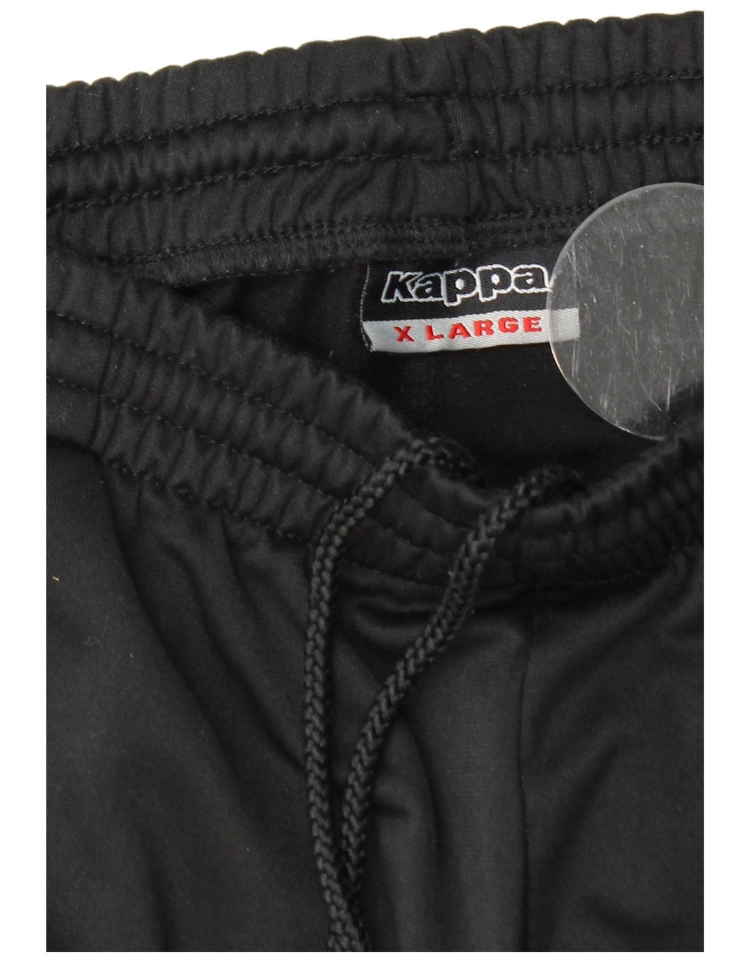 Męskie spodnie dresowe KAPPA z grafiką, joggery XL, czarny poliester