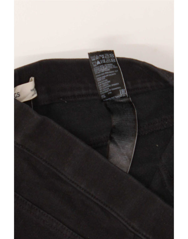 Marks & Spencer Damskie jeansy Jegging UK 12 Medium W28 L28 Czarna bawełna