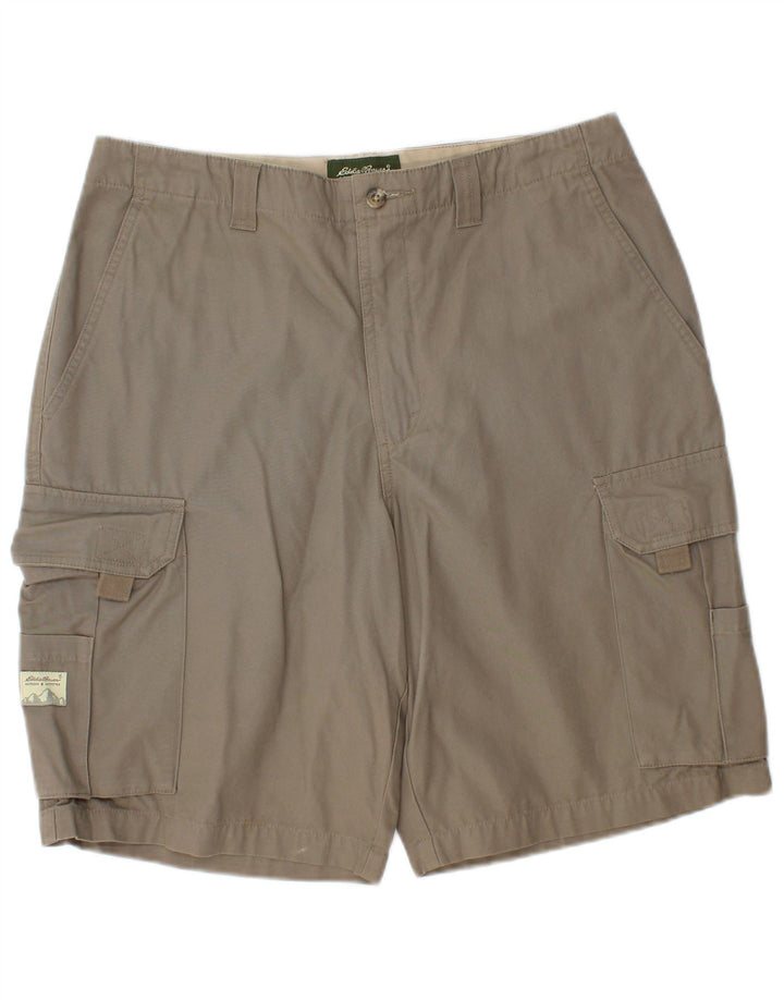 Męskie spodenki cargo EDDIE BAUER W33, średnia bawełna khaki