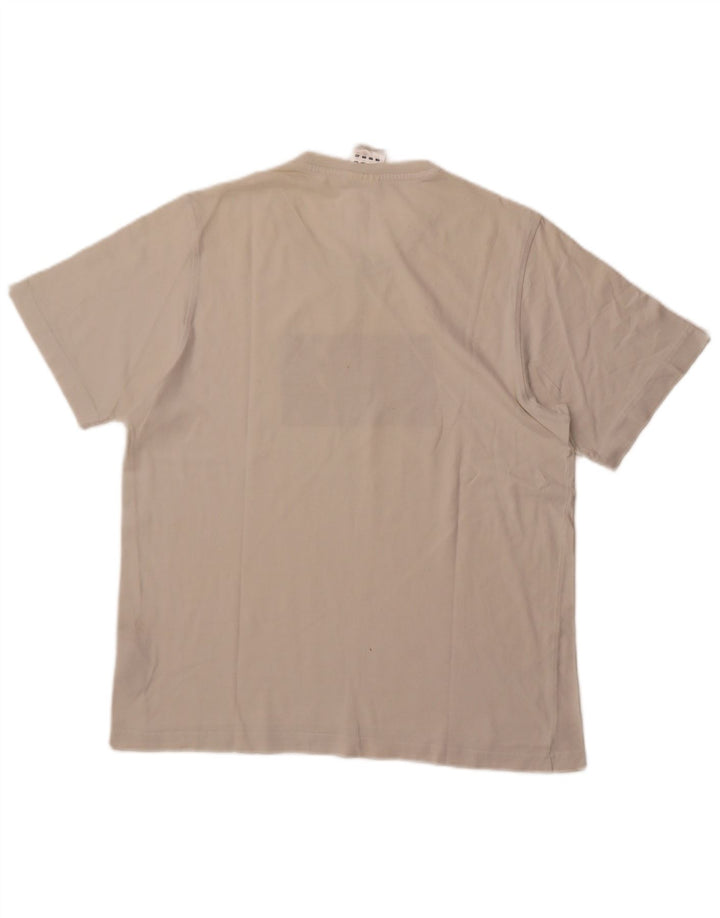 Męska koszulka z grafiką ADIDAS, duża, biała, bawełniana