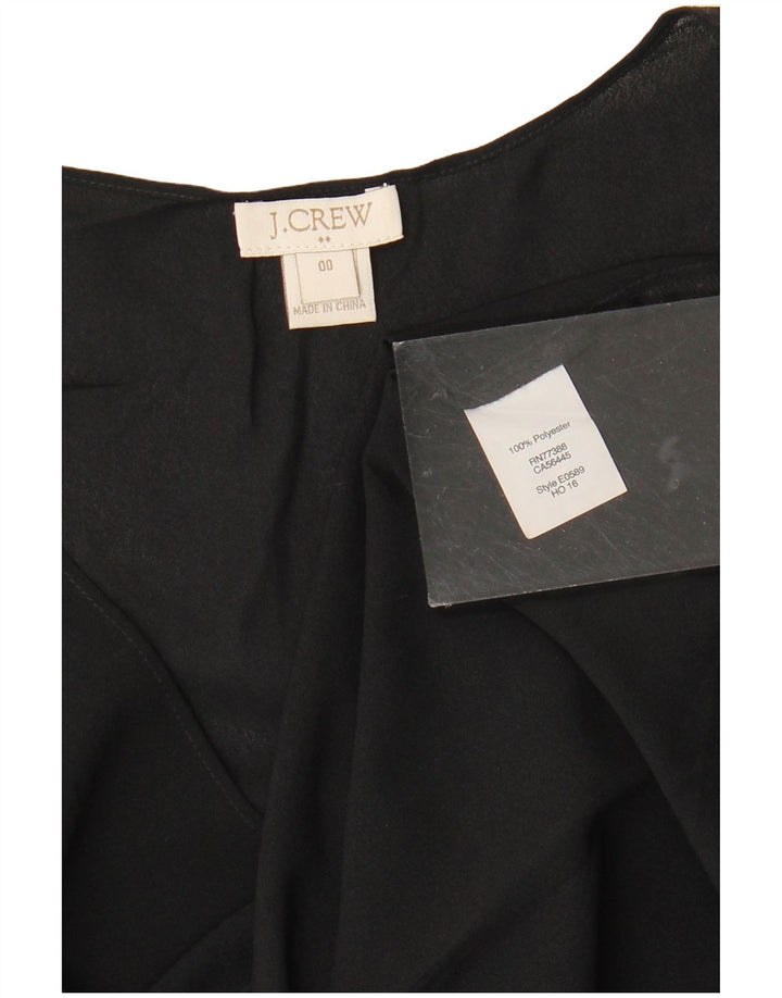 Damska bluzka bez rękawów J. CREW US 00 2XS, czarna, poliester