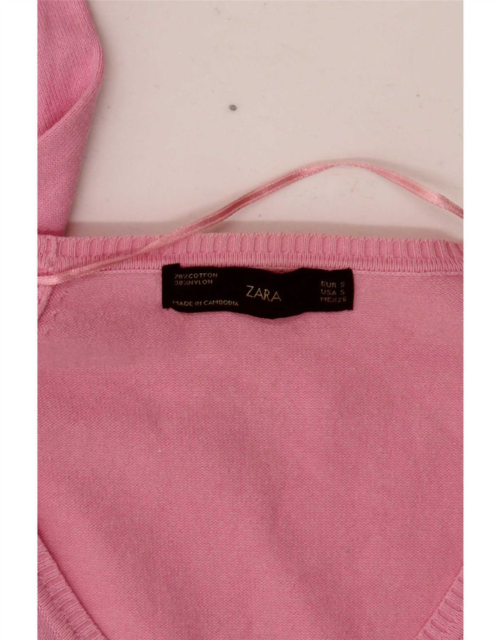 Sweter damski Zara Cardigan UK 10, mały, różowy