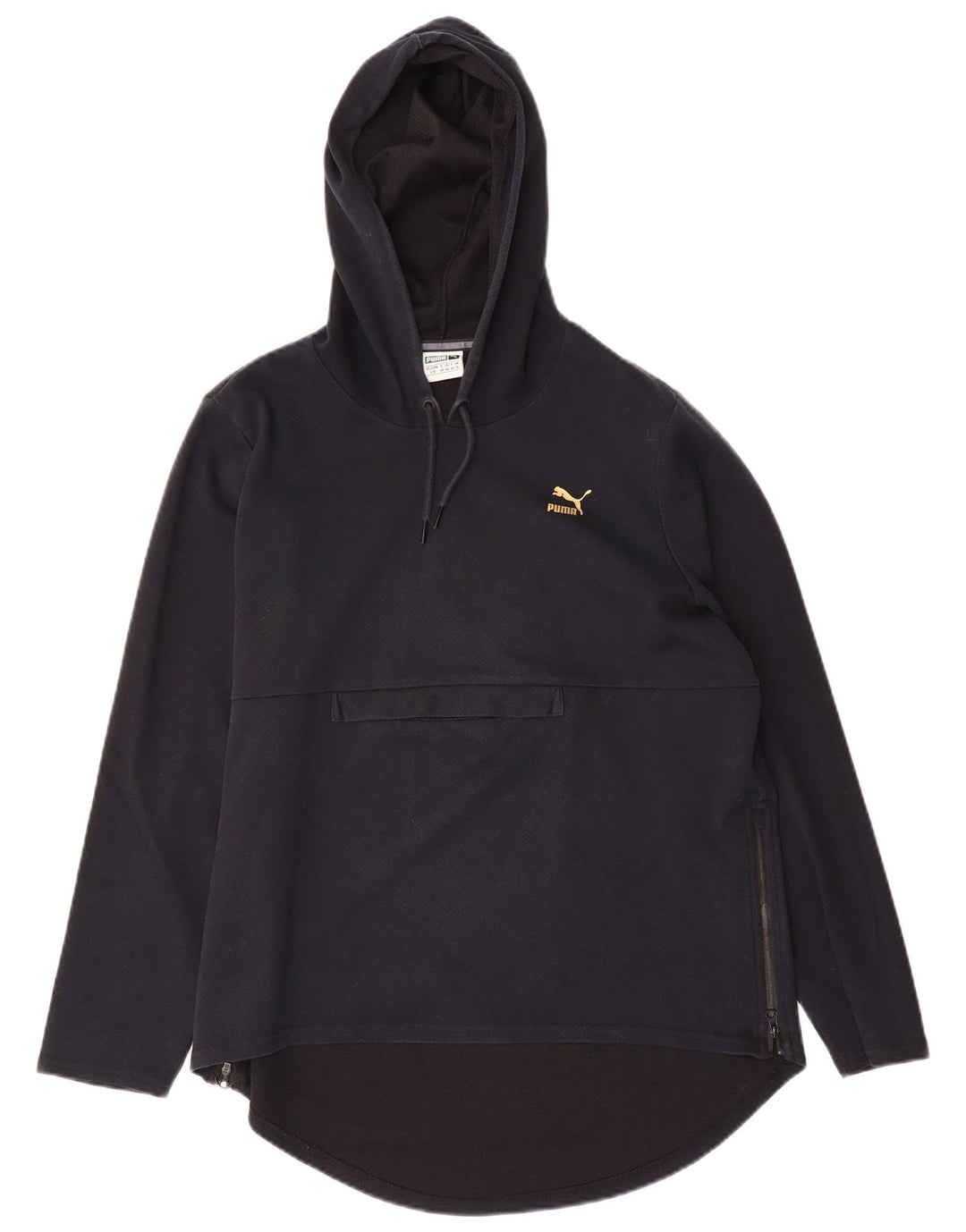 Damski sweter z kapturem Puma z grafiką UK 14, duży, czarny poliester