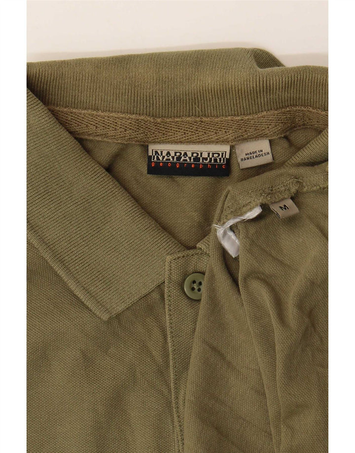 Męska koszulka polo Napapijri Geographic, kolor khaki