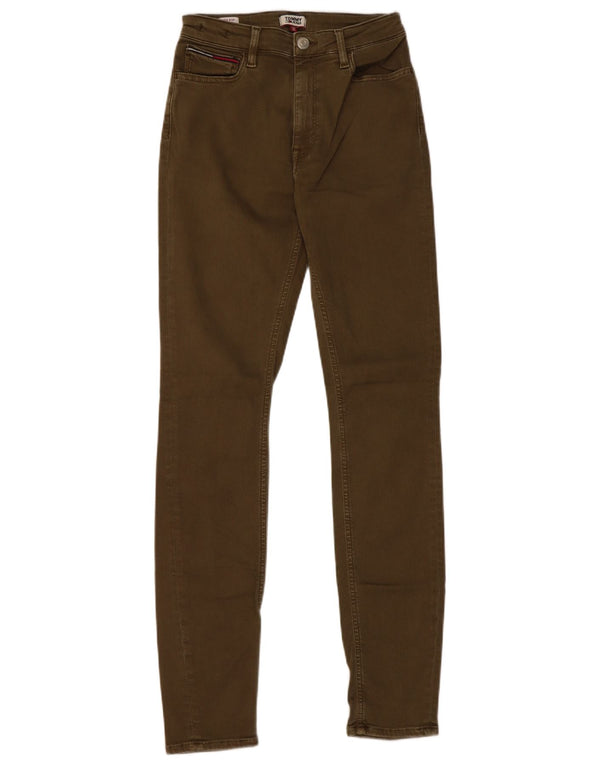 Damskie jeansy Tommy Hilfiger z wysokim stanem W27 L32 Khaki