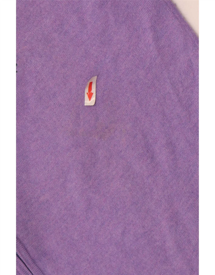 Sweter męski Fred Perry, mały, fioletowy, wełniany