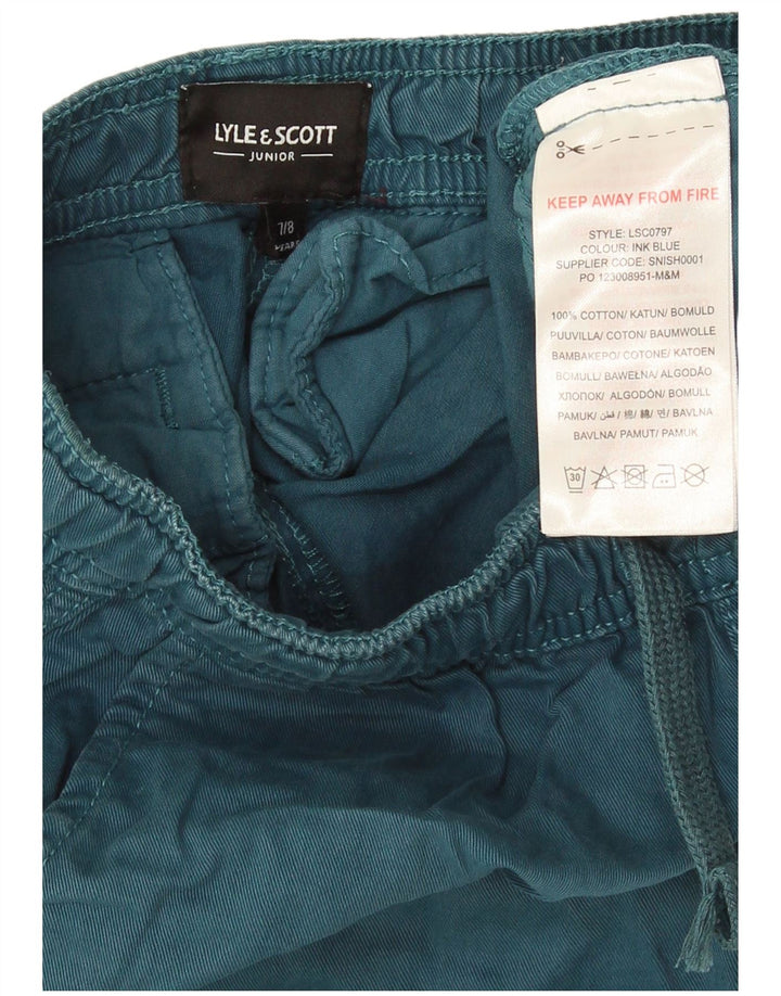 Spodenki sportowe chłopięce Lyle & Scott 7-8 lat, niebieska bawełna