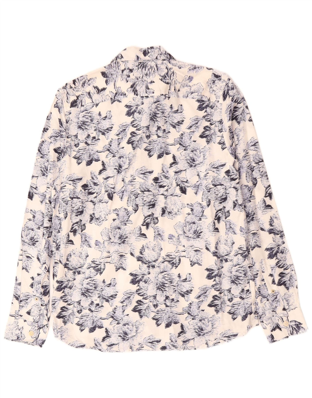 Koszula męska TED BAKER, rozmiar 2, mała, biała, bawełniana w kwiaty