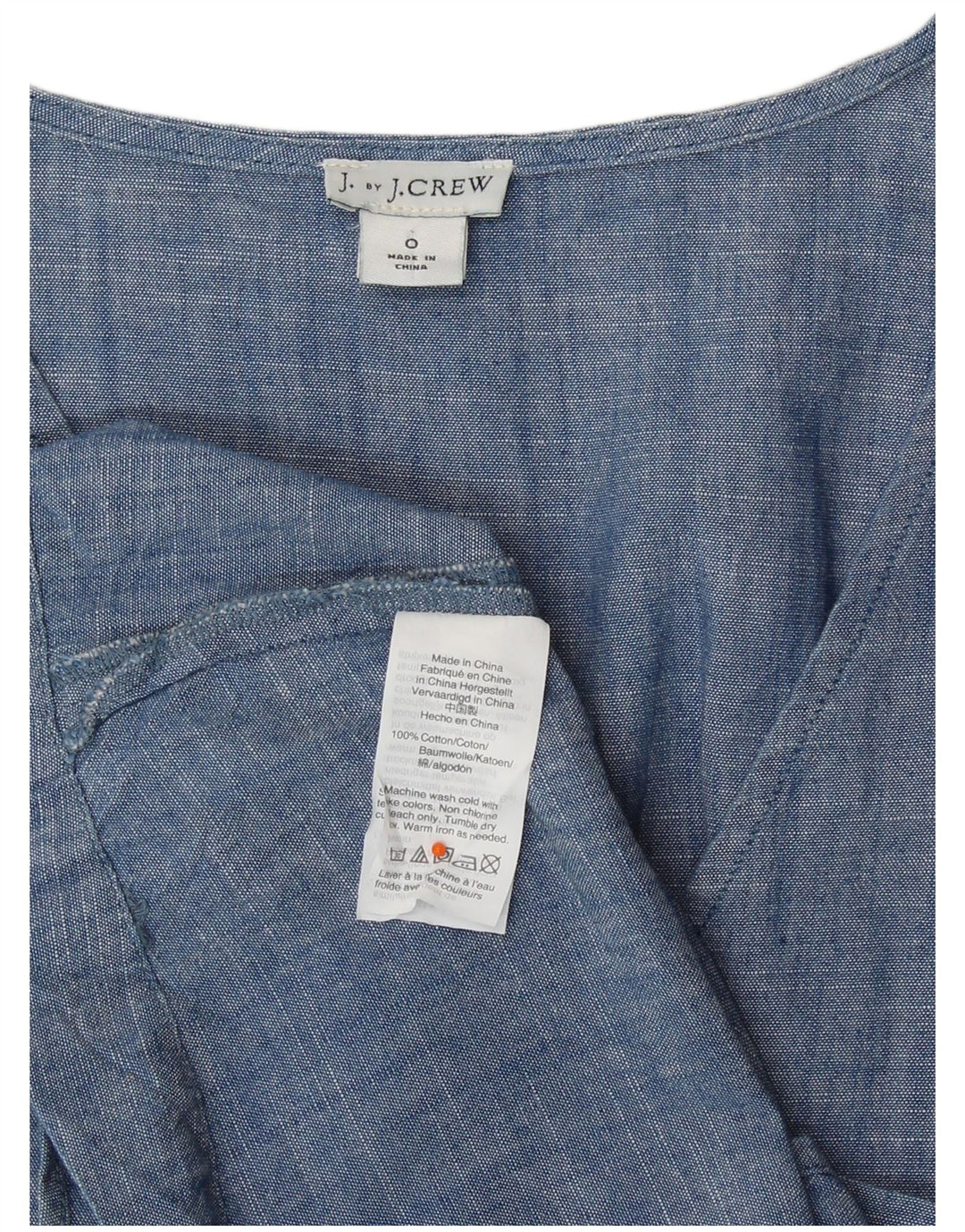 Damska bluzka J. CREW US 0 XS, niebieska, bawełniana