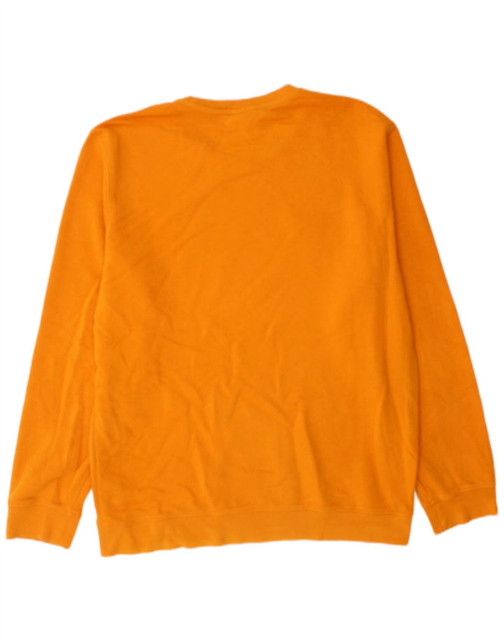 Męski sweter z grafiką Champion XL, pomarańczowy, bawełniany