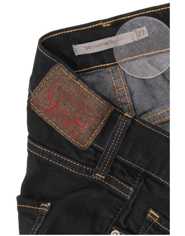 Damskie jeansy Levi's Shaping Skinny W27 L27 Granatowe